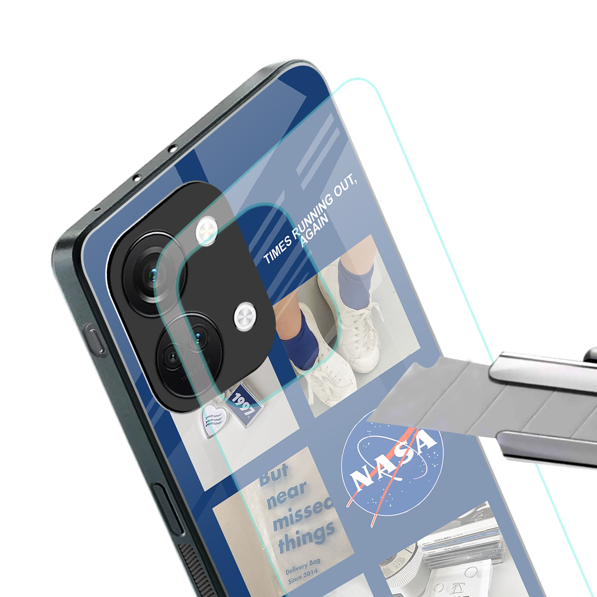 time is running out back phone cover | glass case for oneplus nord 3