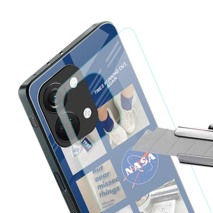 time is running out back phone cover | glass case for oneplus nord 3