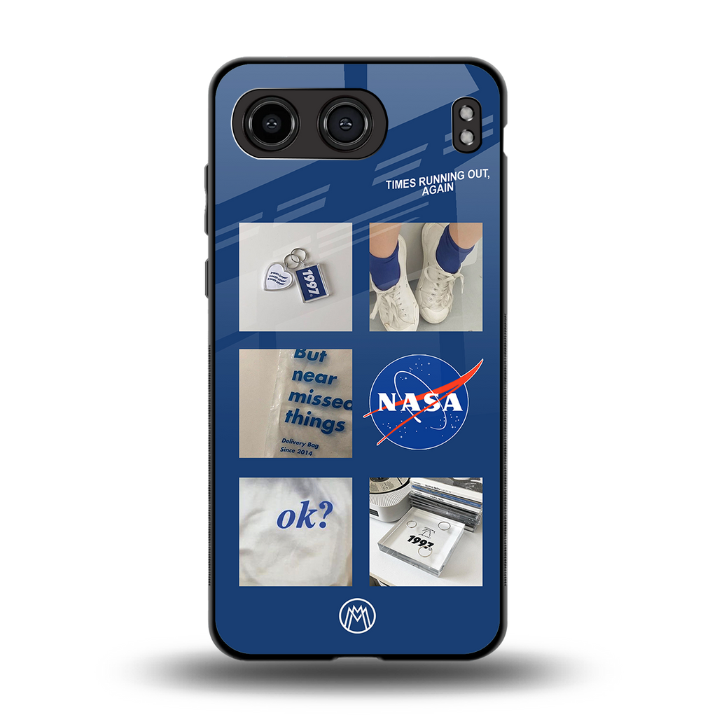 time is running out back phone cover | glass case for oneplus nord 4