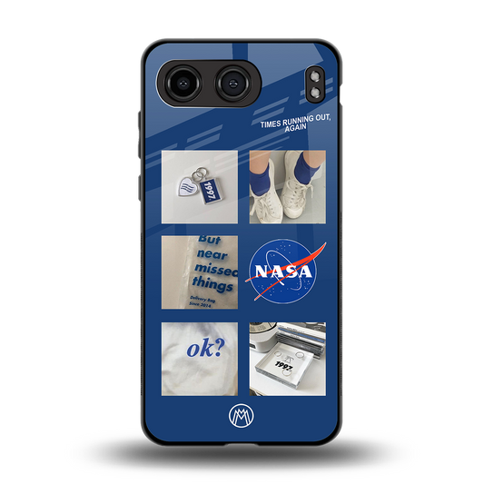 time is running out back phone cover | glass case for oneplus nord 4
