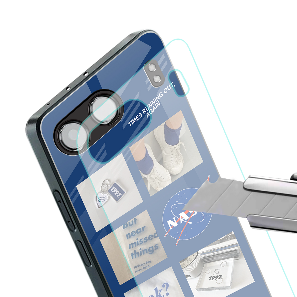 time is running out back phone cover | glass case for oneplus nord 4