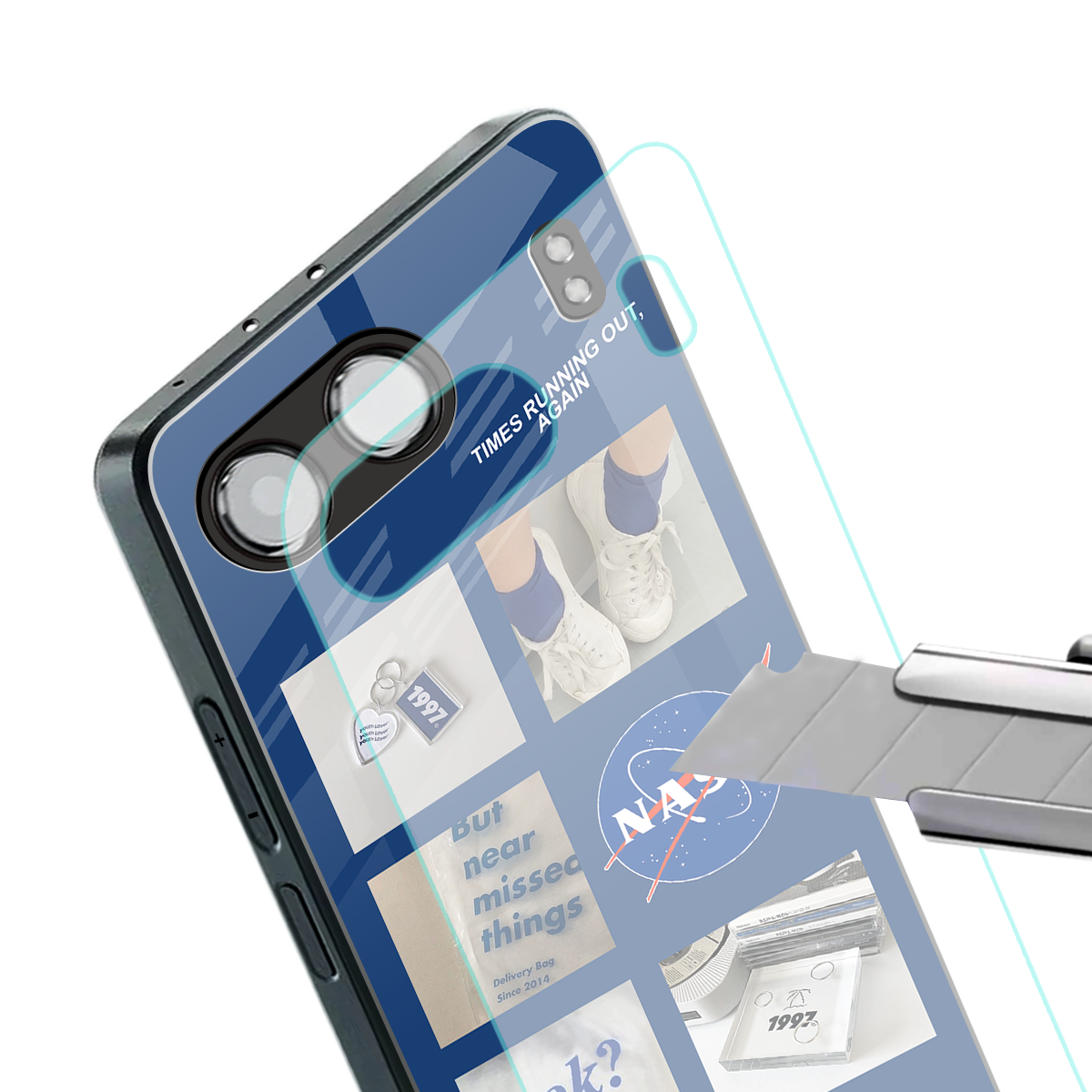 time is running out back phone cover | glass case for oneplus nord 4