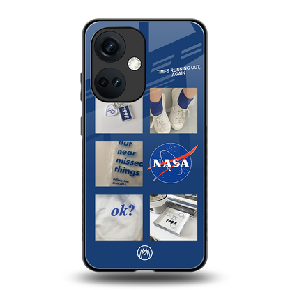 time is running out back phone cover | glass case for oneplus nord ce 3