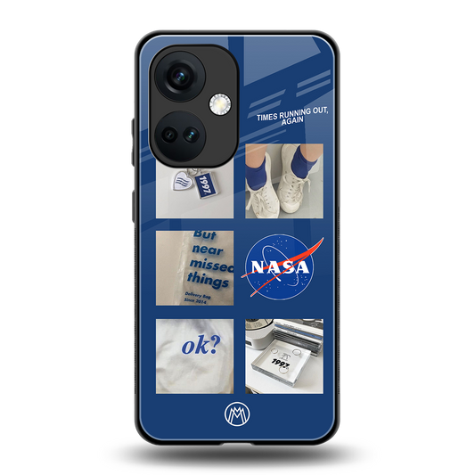 time is running out back phone cover | glass case for oneplus nord ce 3