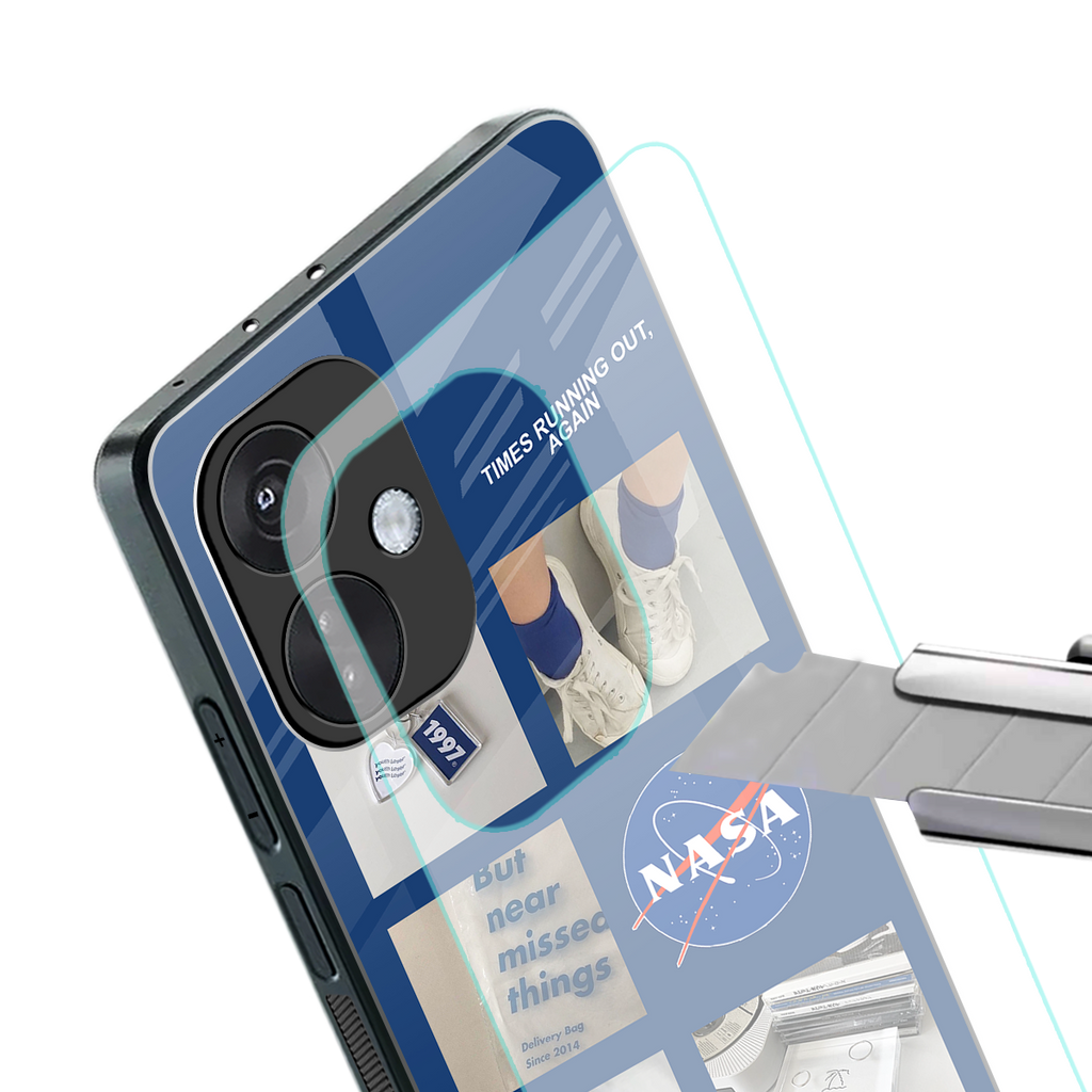 time is running out back phone cover | glass case for oneplus nord ce 3