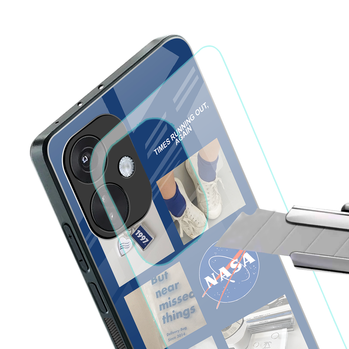 time is running out back phone cover | glass case for oneplus nord ce 3