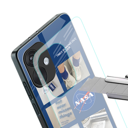 time is running out back phone cover | glass case for oneplus nord ce 3