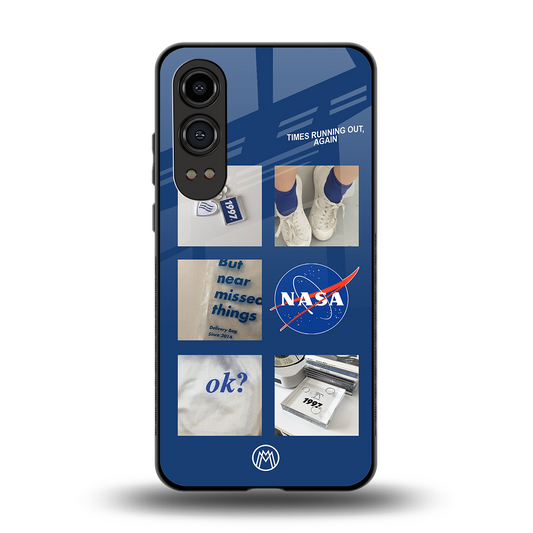 time is running out back phone cover | glass case for oneplus nord ce 4 lite