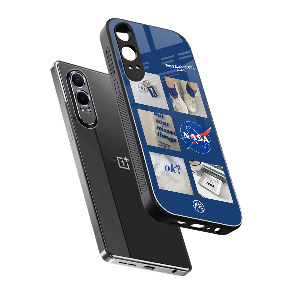 time is running out back phone cover | glass case for oneplus nord ce 4 lite
