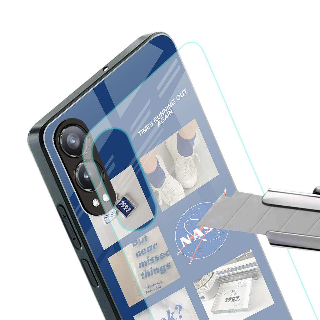 time is running out back phone cover | glass case for oneplus nord ce 4 lite