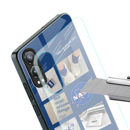 time is running out back phone cover | glass case for oneplus nord ce 4 lite