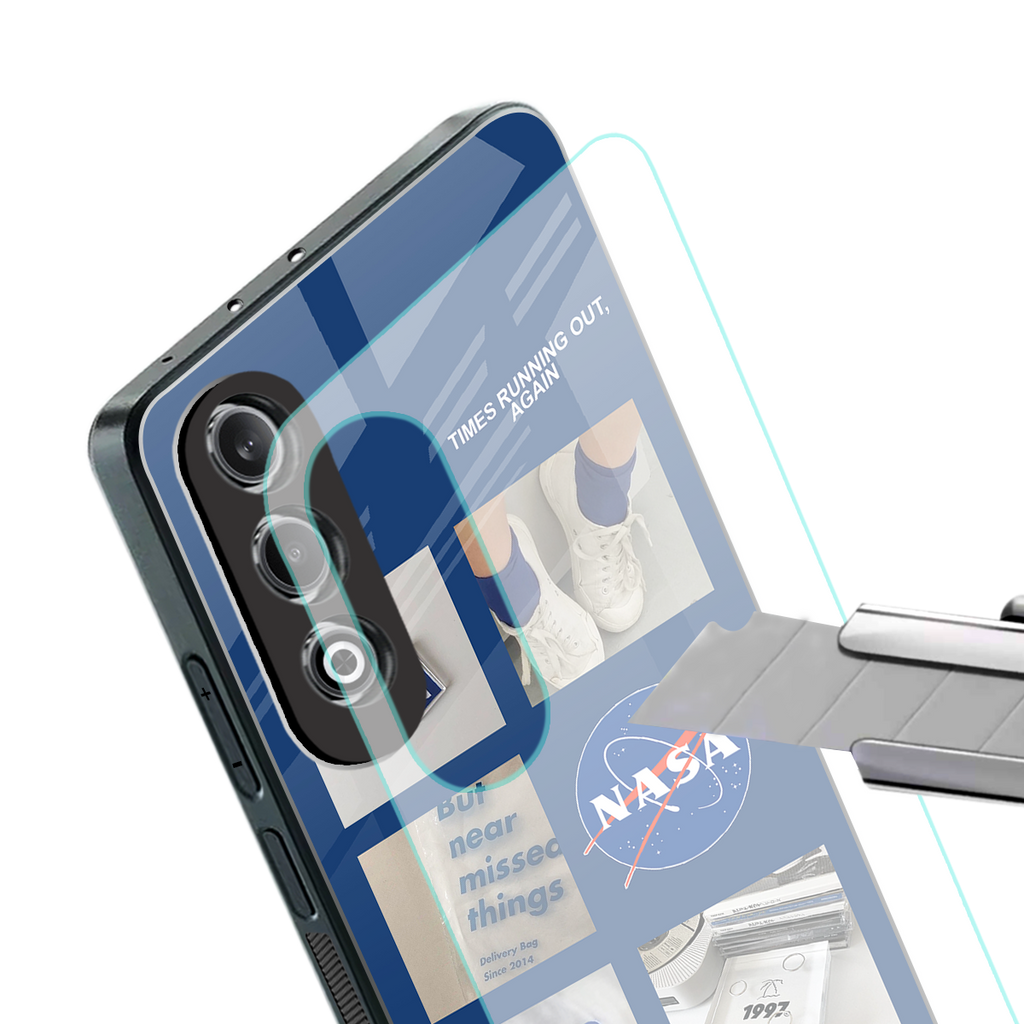 time is running out back phone cover | glass case for oneplus nord ce 4