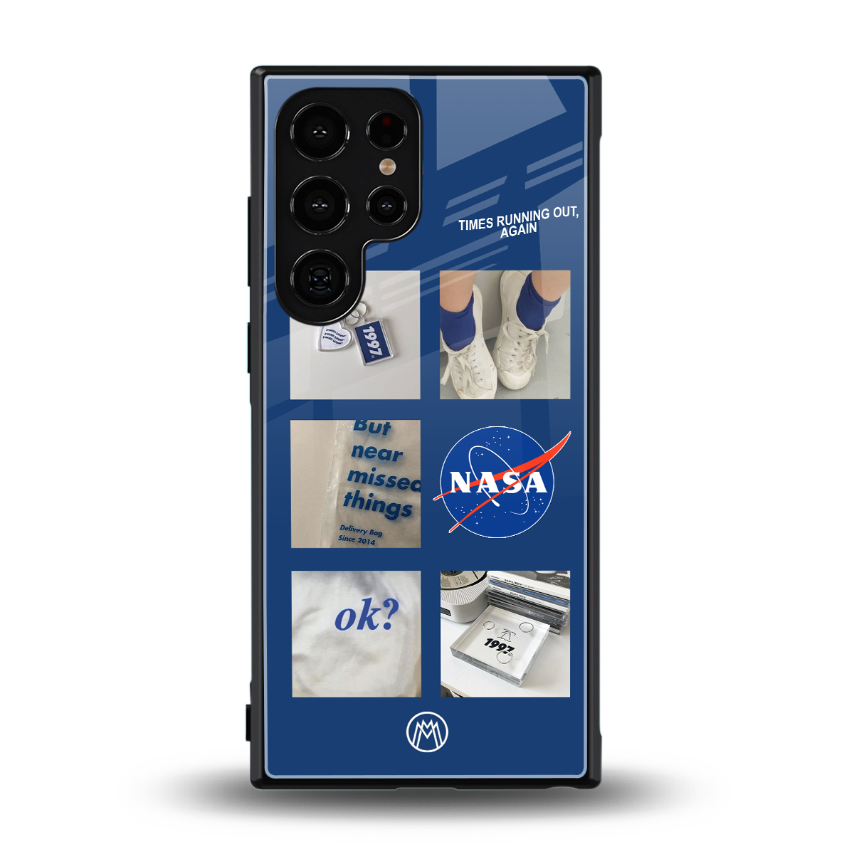 time is running out back phone cover | glass case for samsung galaxy s23 ultra