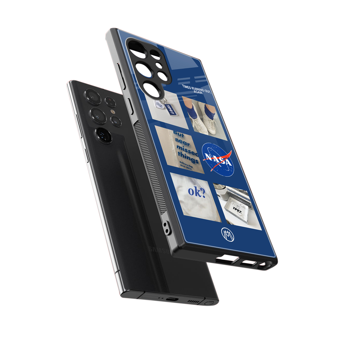 time is running out back phone cover | glass case for samsung galaxy s23 ultra