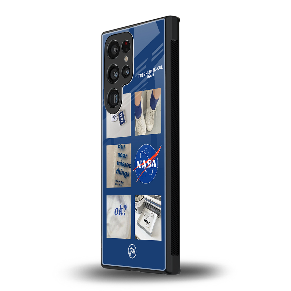 time is running out back phone cover | glass case for samsung galaxy s23 ultra