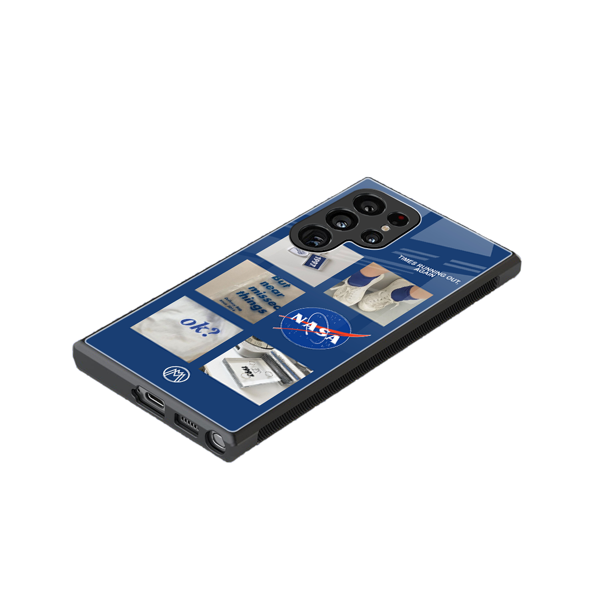 time is running out back phone cover | glass case for samsung galaxy s23 ultra