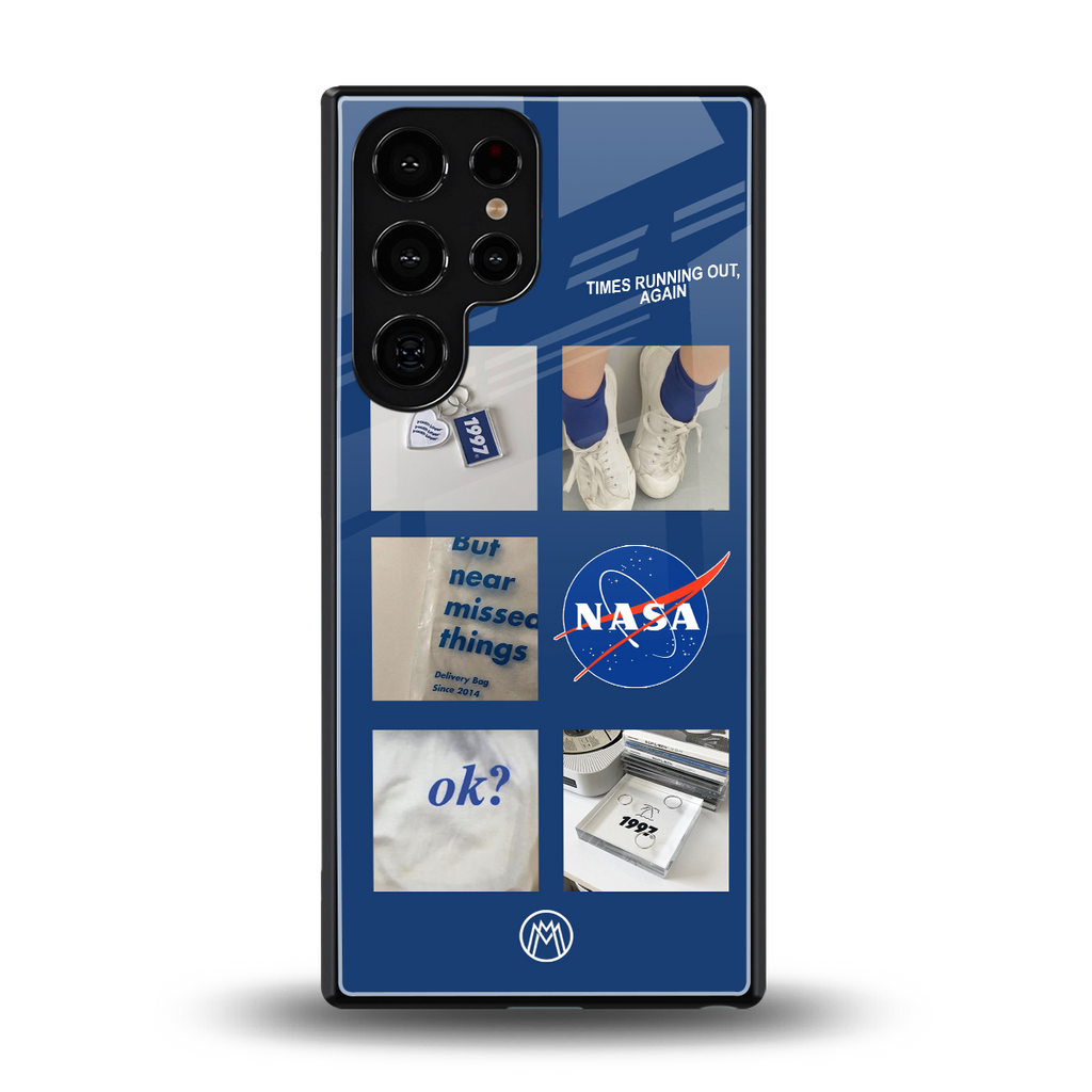 time is running out back phone cover | glass case for samsung galaxy s25 ultra