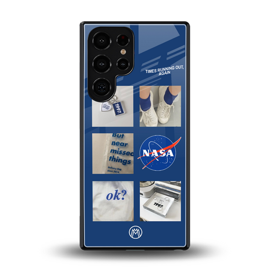 time is running out back phone cover | glass case for samsung galaxy s25 ultra
