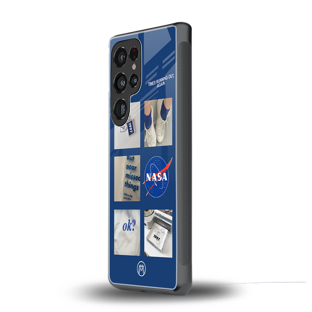 time is running out back phone cover | glass case for samsung galaxy s25 ultra