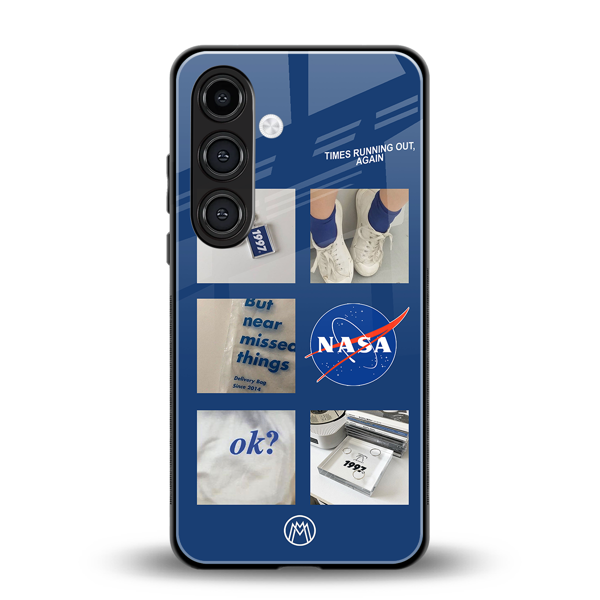 time is running out back phone cover | glass case for samsung galaxy s24 plus