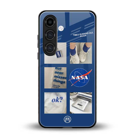 time is running out back phone cover | glass case for samsung galaxy s23 plus