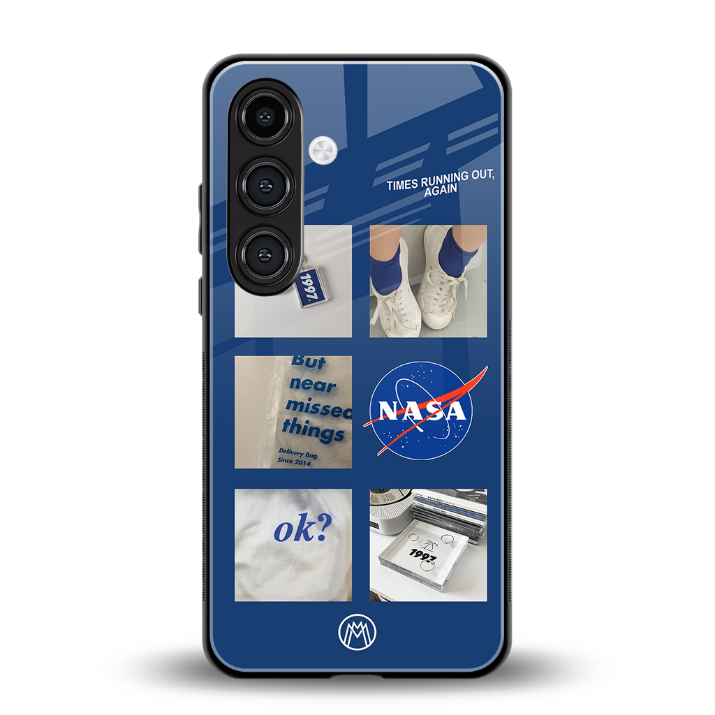 time is running out back phone cover | glass case for samsung galaxy s24 fe