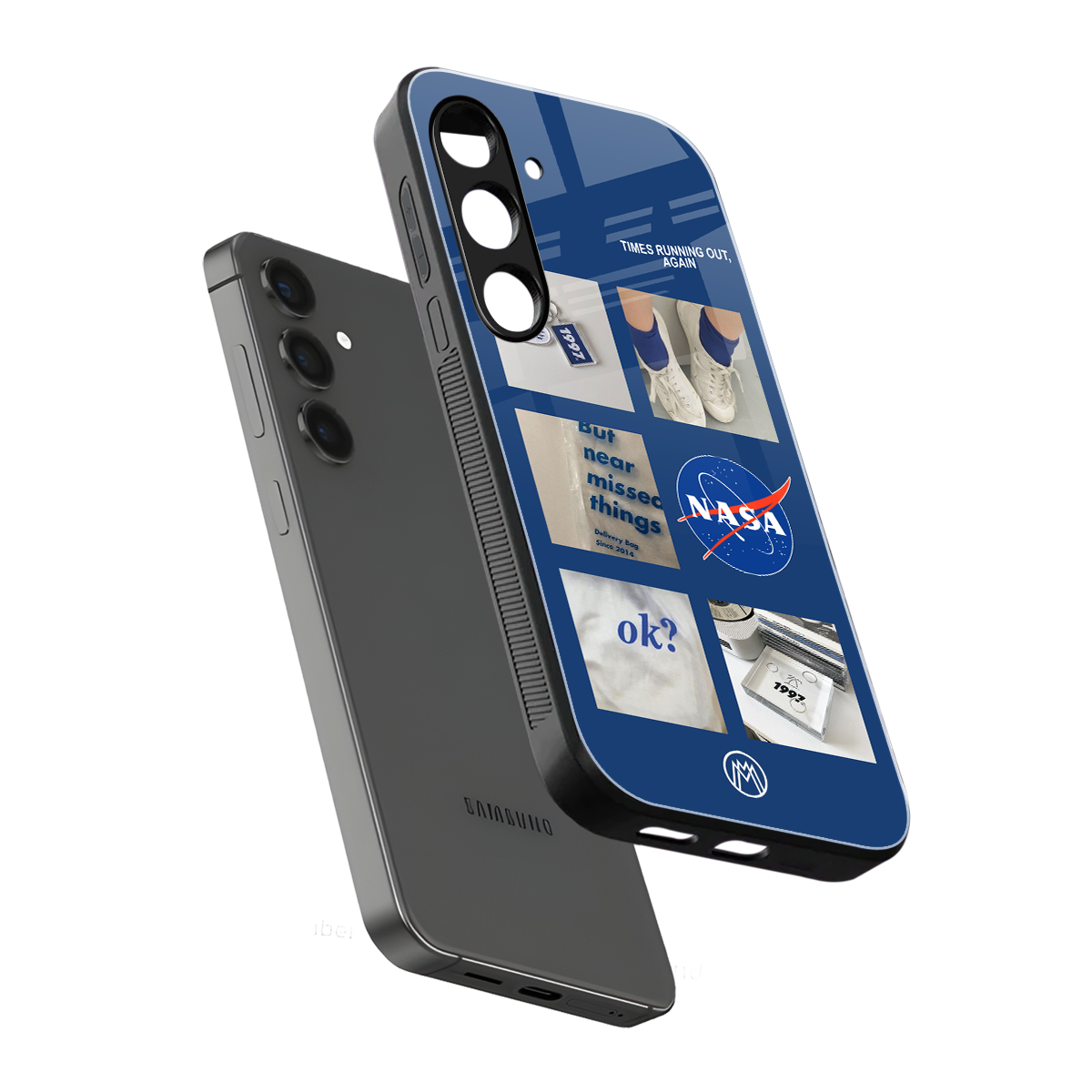 time is running out back phone cover | glass case for samsung galaxy s23 plus