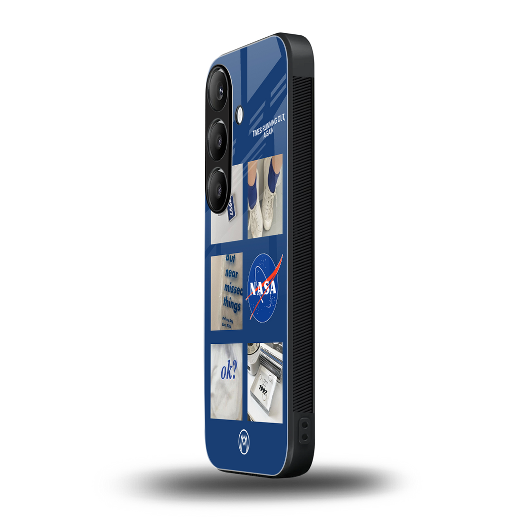 time is running out back phone cover | glass case for samsung galaxy s24 fe