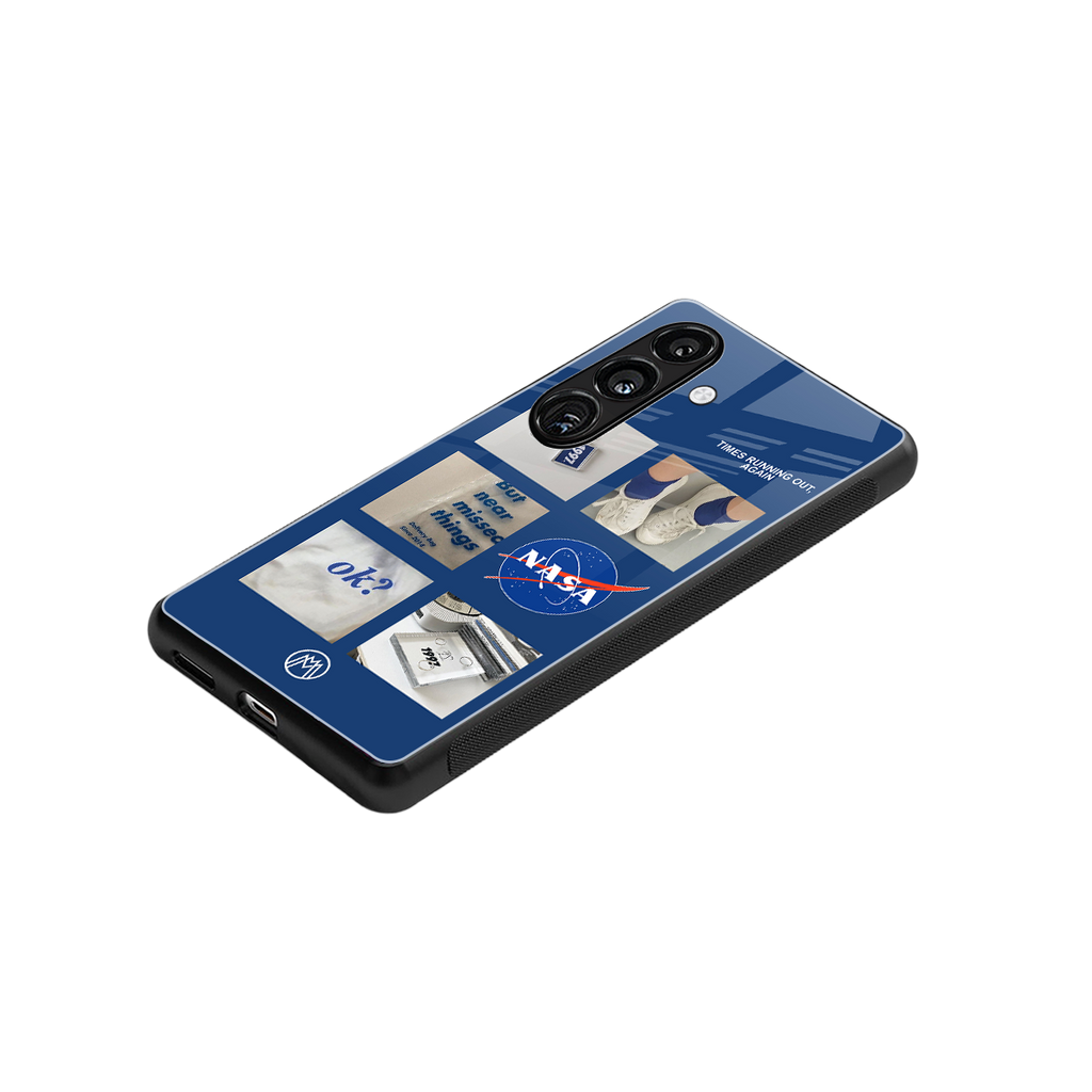 time is running out back phone cover | glass case for samsung galaxy s25 plus