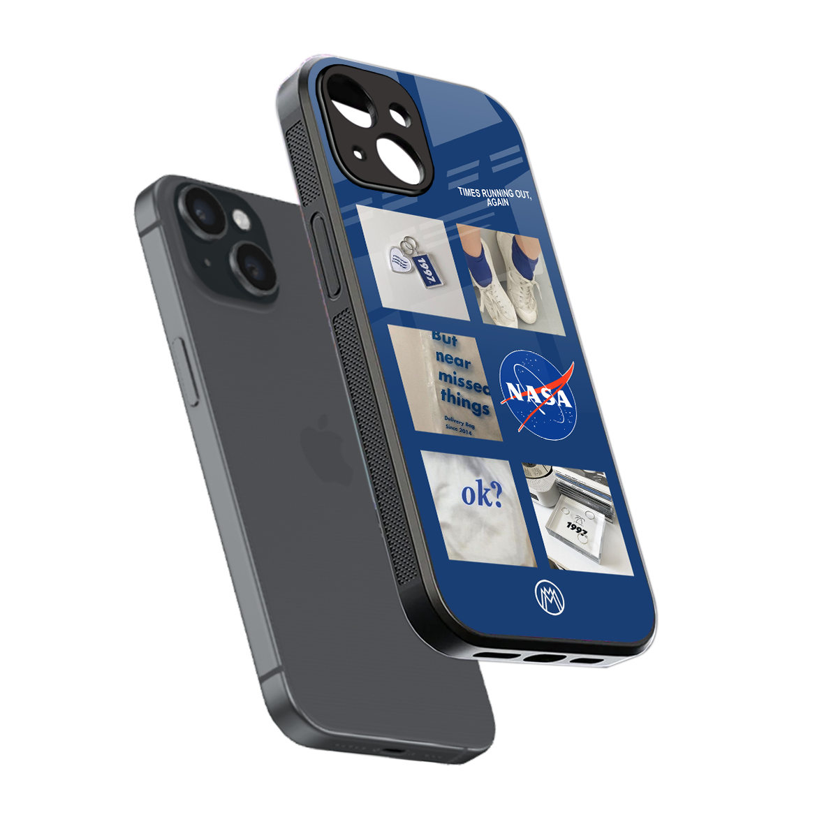 time is running out back phone cover | glass case for iphone 15