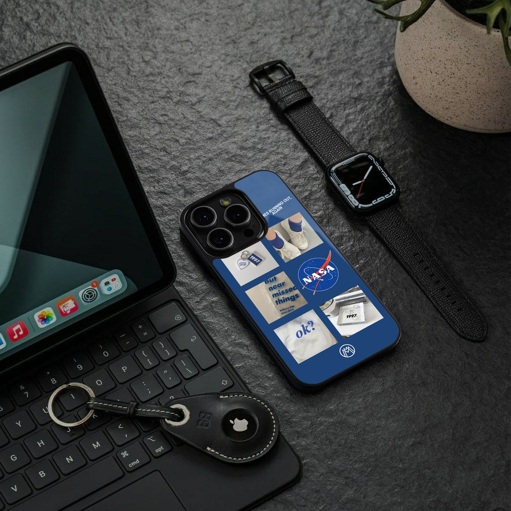 time is running out back phone cover | glass case for iphone 15 pro