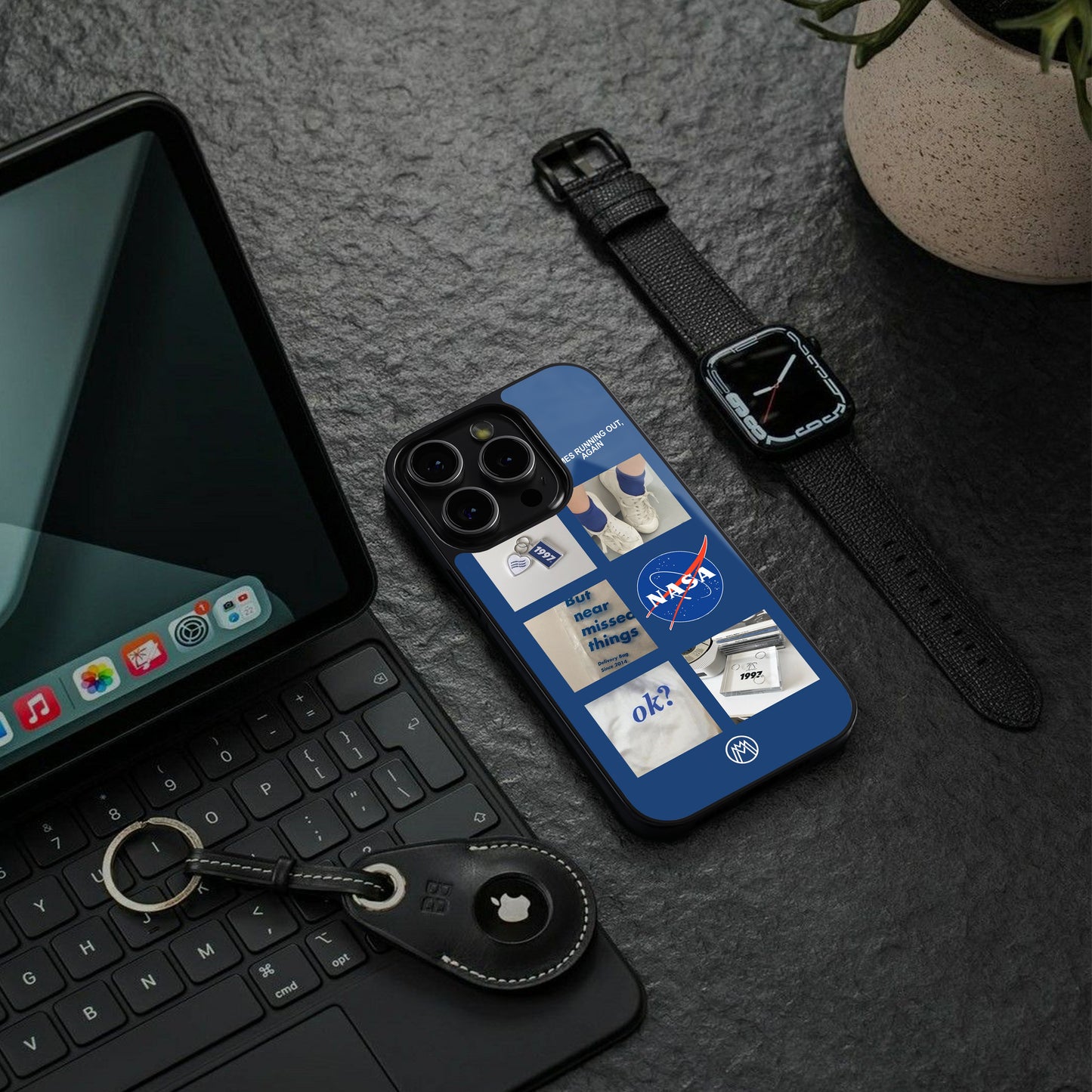 time is running out back phone cover | glass case for iphone 16