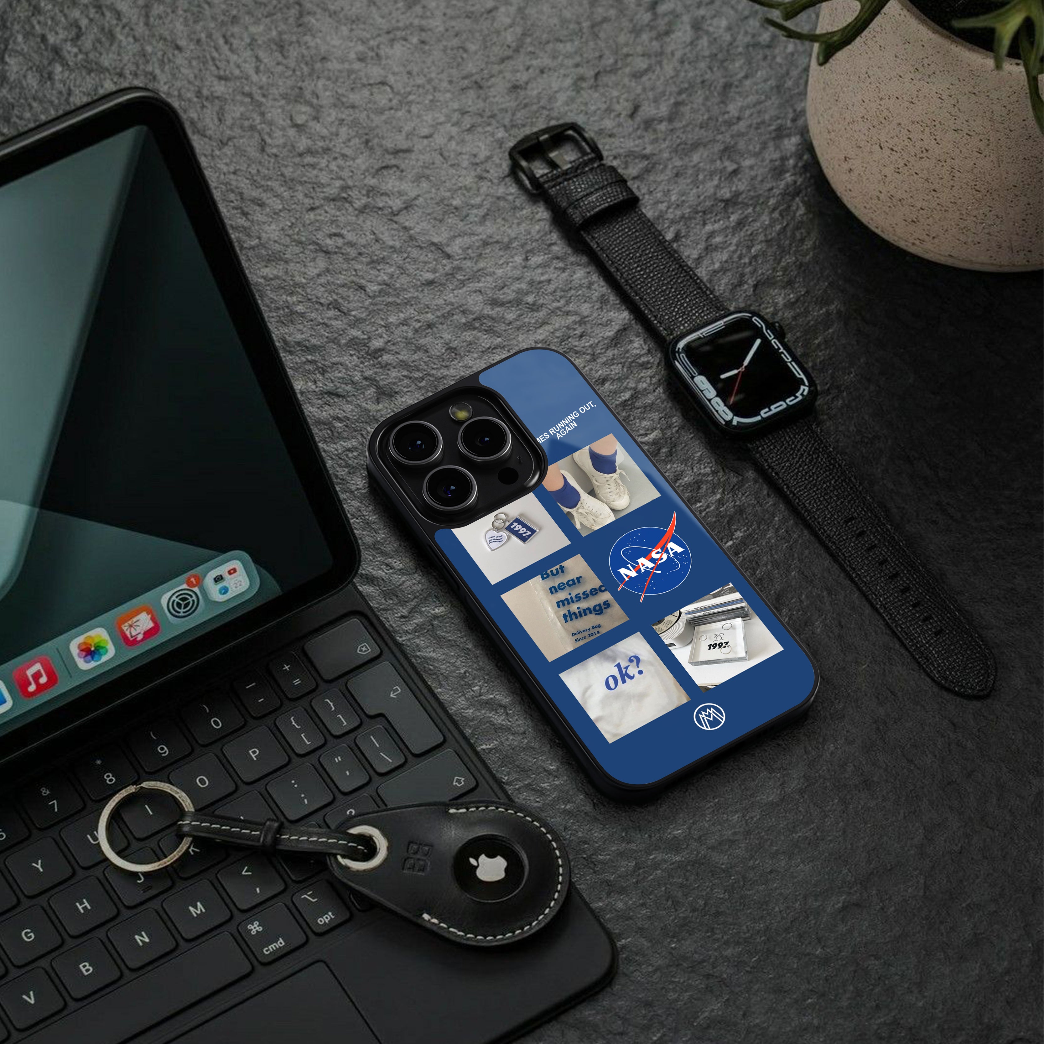 time is running out back phone cover | glass case for iphone 16