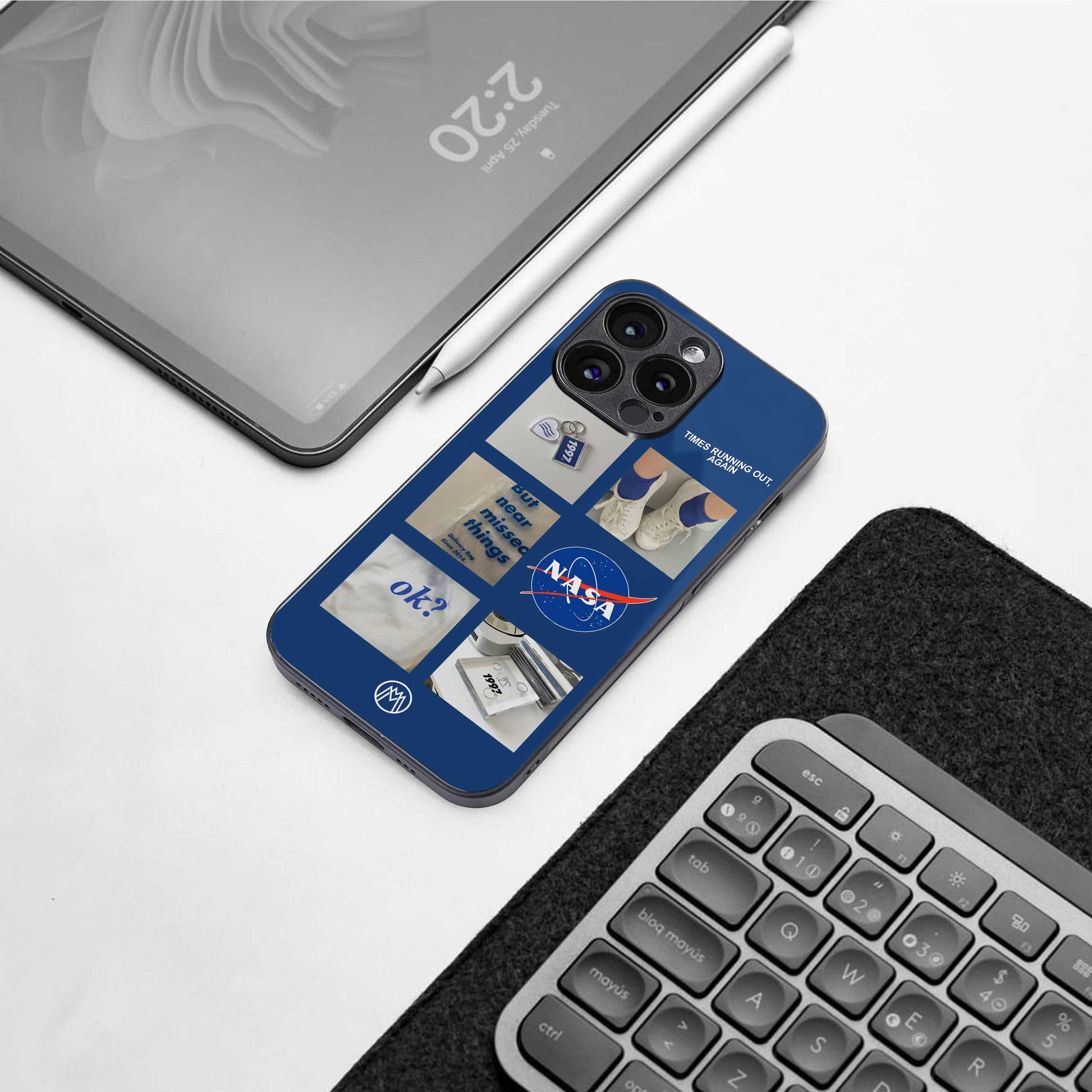 time is running out back phone cover | glass case for nothing phone 2