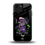 tokyo japan purple dragon black back phone cover | glass case for iphone 13 mini