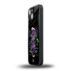 tokyo japan purple dragon black back phone cover | glass case for iphone 13 mini