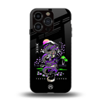 tokyo japan purple dragon black back phone cover | glass case for iphone 13 pro
