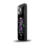 tokyo japan purple dragon black back phone cover | glass case for iphone 13 pro