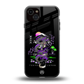 tokyo japan purple dragon black back phone cover | glass case for iphone 15 plus