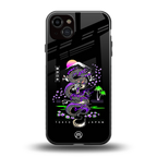 tokyo japan purple dragon black back phone cover | glass case for iphone 14 plus