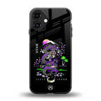 tokyo japan purple dragon black back phone cover | glass case for iphone 16 plus