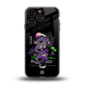 tokyo japan purple dragon black back phone cover | glass case for iphone 16 pro