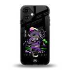tokyo japan purple dragon black back phone cover | glass case for iphone 16