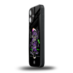 tokyo japan purple dragon black back phone cover | glass case for iphone 16