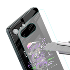 tokyo japan purple dragon black back phone cover | glass case for iphone 16e