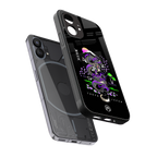 tokyo japan purple dragon black back phone cover | glass case for nothing phone 1