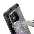 tokyo japan purple dragon black back phone cover | glass case for oneplus nord 3