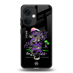 tokyo japan purple dragon black back phone cover | glass case for oneplus nord ce 3