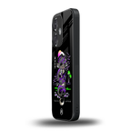 tokyo japan purple dragon black back phone cover | glass case for oneplus nord ce 3