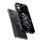 tokyo japan purple dragon black back phone cover | glass case for oneplus nord ce 4 lite